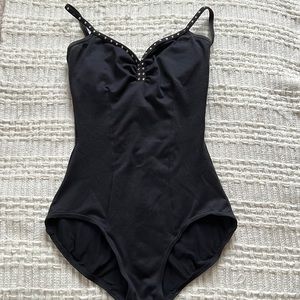 Capezio black camisole leotard